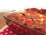 Clafoutis aux tomates cerises, basilic et provolone piccante