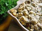 Crumble de potimarron et chou kale au lait de coco (sans gluten)