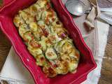 Gratin de courgettes et tomates à la tartinade de tomates séchées aux cèpes et comté