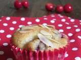 Muffins aux cerises et au kirsch sans beurre à la compote