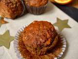 Muffins pain d'épices vegan à la banane et orange