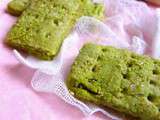 Shortbreads au thé matcha