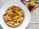 Tarte pommes et rhubarbe sur sablé breton (sans gluten)