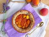 Tartelettes aux pêches, abricots et lavande, pâte à l'amande