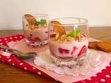 Trifle aux fraises, sablés bretons et basilic