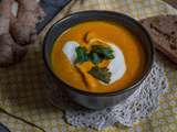 Velouté de carottes au gingembre et lait de coco