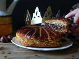 Galette des rois aux noisettes grillées et au chocolat