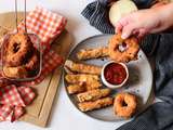 Onion rings à la mozzarella et mozza sticks