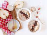 Porridge aux poires et au chocolat, ma recette facile