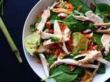 Salade façon thaïe au poulet