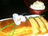 Cake saumon tomate cerise et sa chantilly de citron