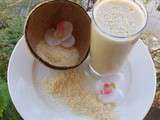 Smoothie lait de coco orange banane