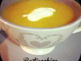 Soupe de potiron, courgettes, tomates et carottes