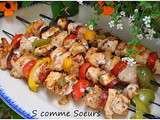 Brochettes de poulet Tex Mex