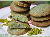 Cookies à la pistache et au chocolat noir