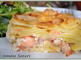 Gratin de pommes de terre au saumon et au Mont d'Or