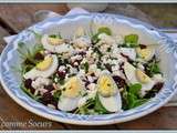 Salade de Pourpier, betterave et feta, vinaigrette à l'orange