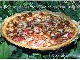 Tarte aux pêches de vigne et au pain d'épices et récap' recettes avec les pêches de vigne