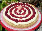 Tarte  Fantastique  framboise, chocolat blanc