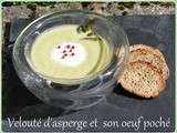 Velouté d'asperge et son oeuf poché