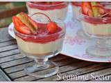 Verrine de mousse de Rhubarbe aux fruits rouges