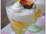 Verrine Mousse de coco, salade de mangue et coulis passion