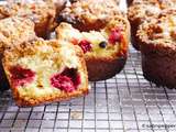 Crumb cake framboises et pépites de chocolat