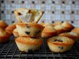 Financiers poire et pépites de chocolat