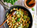 Gnocchi courgettes basilic