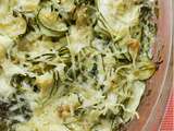 Gratin épinards courgettes : recette ig bas facile