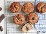 Muffins noix de coco et chocolat (à la farine complète)