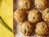 Muffins petits pois, parmesan et ciboulette