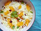 Salade de carottes blanches, orange et citron vert