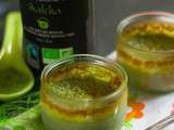 Crème dessert façon crème brûlée au thé matcha