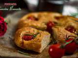 Focaccia aux tomates cerises romarin