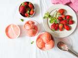 Sorbet à la Fraise : Sans Sorbetière