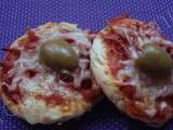 Mini pizza au saumon  et cachir