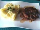 Steak à l'orientale ! et son écraser de pomme de terre à l'huile d'olive