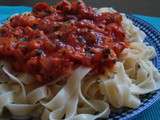 Tagliatelle à la sauce tomate/poulet