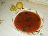 Soupe de galinette au gingembre