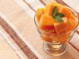 Verrine de melon au miel et à la fleur d’oranger