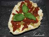 Bruschetta au tomates séchées et pistou