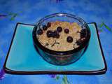 Crumble aux myrtilles et aux poires