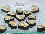 Makis en forme de coeur