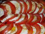 Salade de tomates et mozzarella