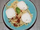 Spaguetti aux tomates séchées et chèvre