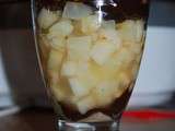 Verrine poire Chocolatée