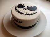 Gâteau pâte à sucre Jack Skellington