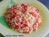 Taboulé aux crevettes et aux tomates