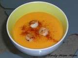 Velouté de carottes pimenté et noix de St Jacques